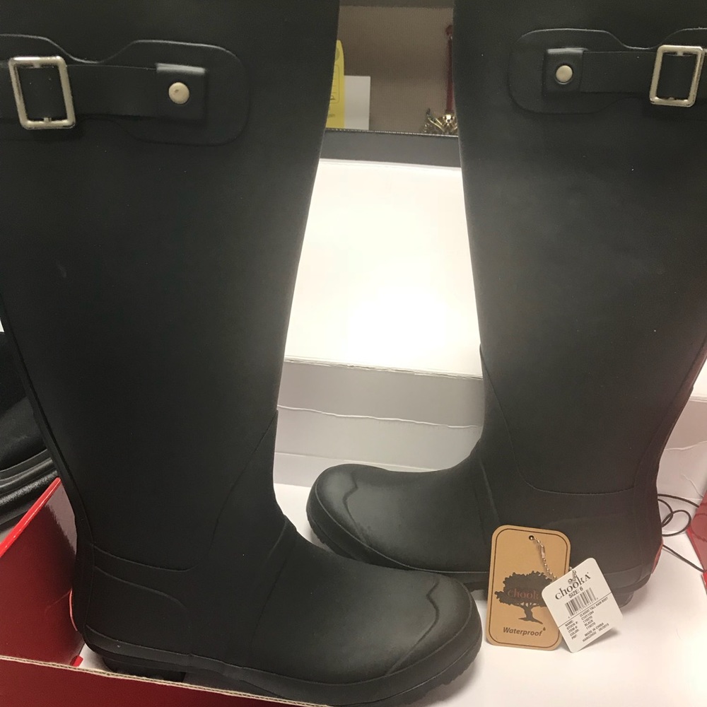Chooka classic talk rain boots - worn only once